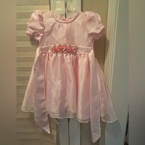 Pink Floral Kids Dress